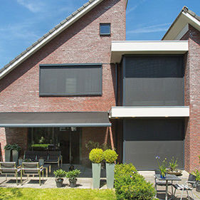 Jalousie für Fenster - V550 - Verano - Stoff / elektrisch
