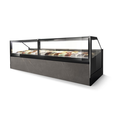 Verkaufskühlvitrine - Glamour - SIFA - für Konditoreien / Edelstahl / mit Tür