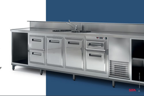 Bartheke - Banco - SIFA - Aluminium / Edelstahl / gerade