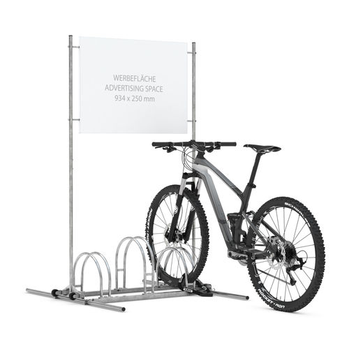 Bodenstehender Fahrradständer - BW 5053 - wsm Raumsysteme - Werbe / für öffentliche Bereiche / für städtische Bereiche