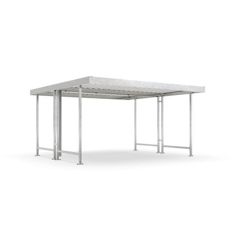 Mehrzwecküberdachung für öffentliche Bereiche - Leipzig L44 - wsm Raumsysteme - für Lagerung / für Parkplätze