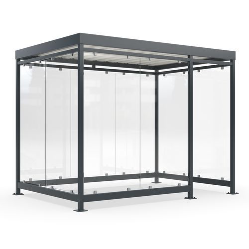 Mehrzwecküberdachung für öffentliche Bereiche - Köln K3 d/b - wsm Raumsysteme - für städtische Bereiche / für Parkplätze