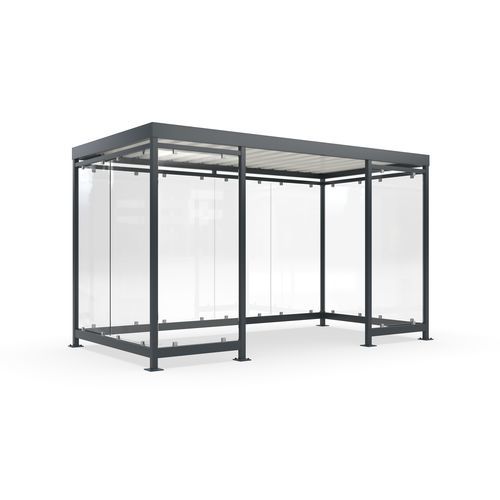 Mehrzwecküberdachung für öffentliche Bereiche - Köln K4 c/c - wsm Raumsysteme - für städtische Bereiche / für Parkplätze
