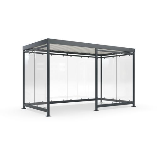 Mehrzwecküberdachung für öffentliche Bereiche - Köln K4 b/d - wsm Raumsysteme - für städtische Bereiche / für Parkplätze
