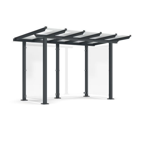 Mehrzwecküberdachung für öffentliche Bereiche - Passau P12 B - wsm Raumsysteme - für städtische Bereiche / für Parkplätze