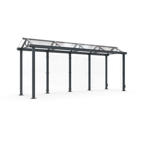 Mehrzwecküberdachung für öffentliche Bereiche - Wien W4 - wsm Raumsysteme - für Parkplätze / für Einkaufszentrum