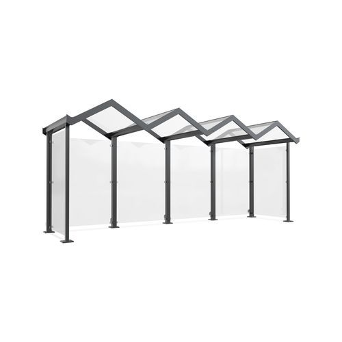 Mehrzwecküberdachung für öffentliche Bereiche - Zürich Z4 - wsm Raumsysteme - für Parkplätze / für Einkaufszentrum