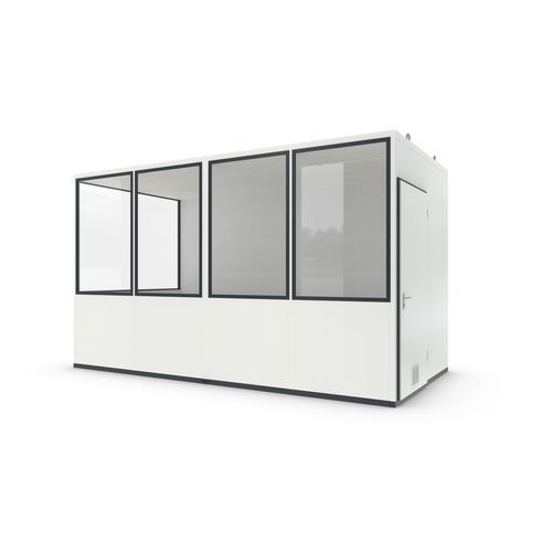 Fertigkabine für Bürogebrauch - MultiRoom Basic 10 Starter Plus - wsm Raumsysteme - für Empfangsbereich / modular