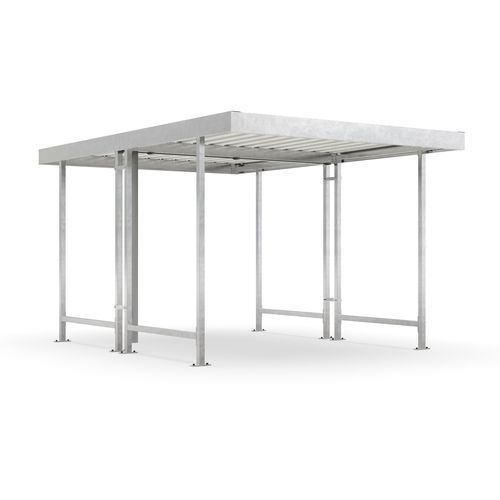 Mehrzwecküberdachung für öffentliche Bereiche - Leipzig L42 - wsm Raumsysteme - für Lagerung / für Parkplätze