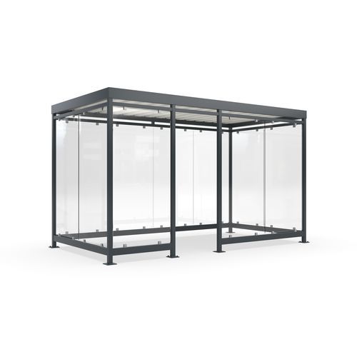 Mehrzwecküberdachung für öffentliche Bereiche - Köln K4 c/d - wsm Raumsysteme - für städtische Bereiche / für Parkplätze
