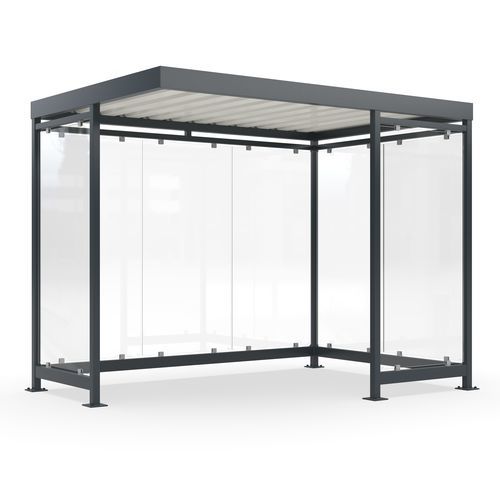 Mehrzwecküberdachung für öffentliche Bereiche - Köln K3 a/c - wsm Raumsysteme - für städtische Bereiche / für Parkplätze