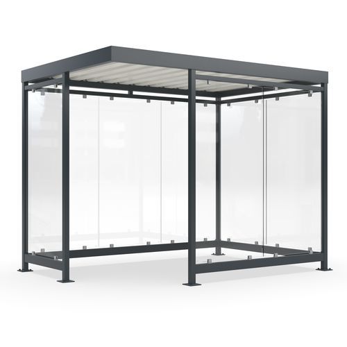Mehrzwecküberdachung für öffentliche Bereiche - Köln K3 a/d - wsm Raumsysteme - für städtische Bereiche / für Parkplätze
