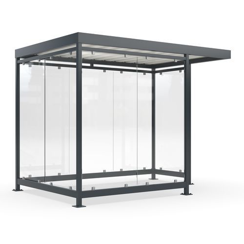 Mehrzwecküberdachung für öffentliche Bereiche - Köln K3 d/a - wsm Raumsysteme - für städtische Bereiche / für Parkplätze