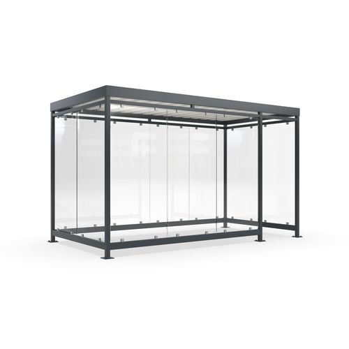 Mehrzwecküberdachung für öffentliche Bereiche - Köln K4 e/b - wsm Raumsysteme - für städtische Bereiche / für Parkplätze