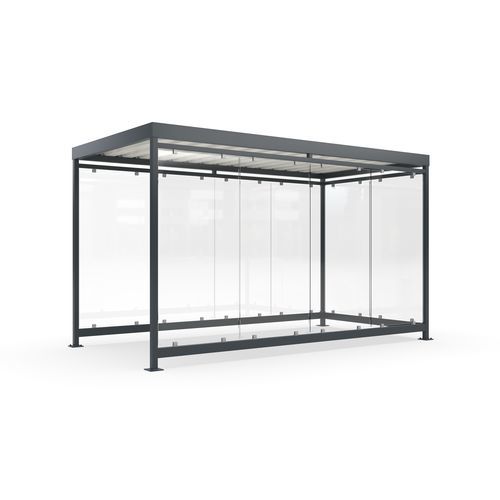Mehrzwecküberdachung für öffentliche Bereiche - Köln K4 f - wsm Raumsysteme - für städtische Bereiche / für Parkplätze