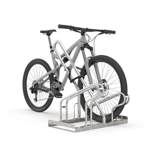 Bodenstehender Fahrradständer - 2302 - wsm Raumsysteme - gesichert / vandalismussicher / für Parkplätze