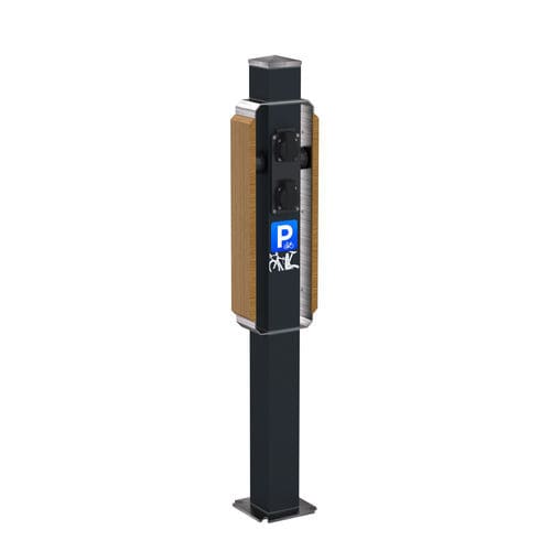Ladestation für Elektrofahrräder - VeloDock e-Bike - wsm Raumsysteme - bodenmontiert / 2 Ladekabel