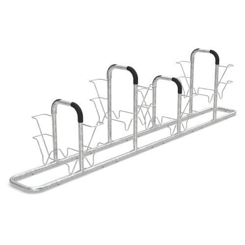 Bodenstehender Fahrradständer - 6108 - wsm Raumsysteme - gesichert / vandalismussicher / für öffentliche Bereiche