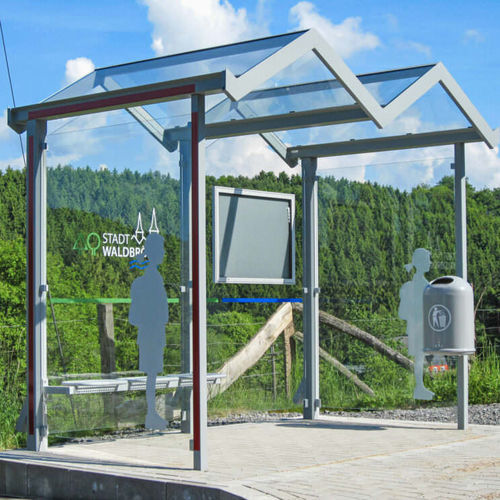Mehrzwecküberdachung für öffentliche Bereiche - Zürich Z2 - wsm Raumsysteme - für Parkplätze / für Einkaufszentrum