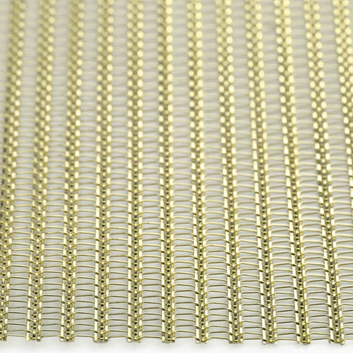 Metall-Geflecht / Messing - SHINE  - MeshArt Dorstener Drahtwerke - für die Innenarchitektur / Architektur / Langmaschen