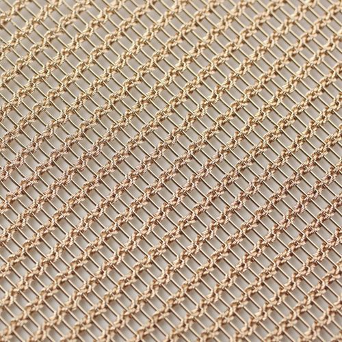 Metall-Geflecht / Bronze - FINEROPES  - MeshArt Dorstener Drahtwerke - für die Innenarchitektur / Architektur / Langmaschen