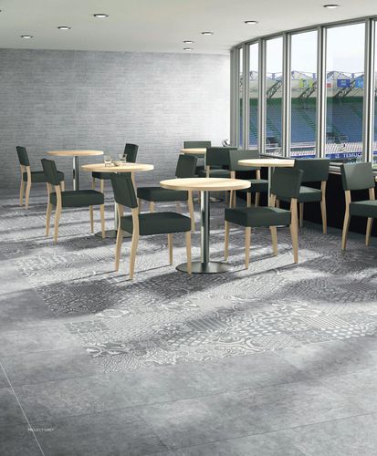 Feinsteinzeugfliesen - METAL EFFECT CEMENT : PROJECT - Ceracasa Ceramica - poliert / für den Innenraum / für Küche