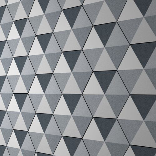 Feinsteinzeugfliesen - PRISMA GREY - Codicer - für den Innenraum / Wand / geometrisches Muster