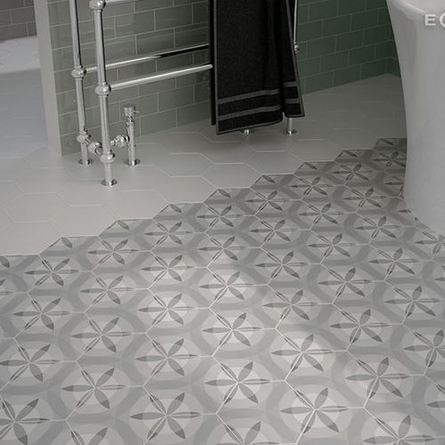 Sechseckige Fliese / Feinsteinzeug - HEXATILE - Equipe Cerámicas - Hochglanz / matt / für den Innenraum