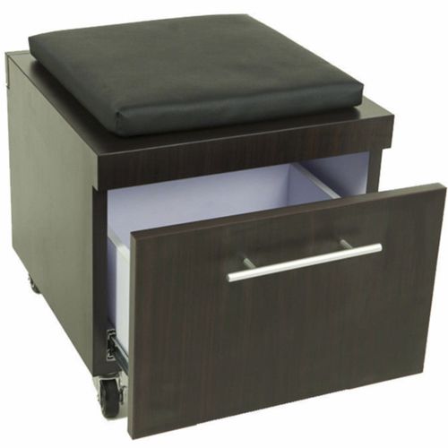 Moderner Hocker - 41059-01 - Touch America - PVC / Laminat / Gestell aus Holz