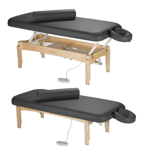 Elektrische Massageliege - OLYMPUS  - Touch America - Holz / Schaumstoff / höhenverstellbar