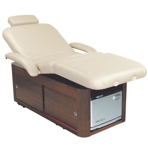 Nussbaum-Massageliege - ATLAS CONTEMPO - Touch America - Schaumstoff / höhenverstellbar / mit Stauraum