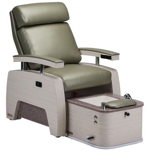 Fusspflegestuhl mit Wellnessbecken / Kunstleder - 5TH AVENUE PEDILOUNGE™ WITH FOOTBATH - Living Earth Crafts