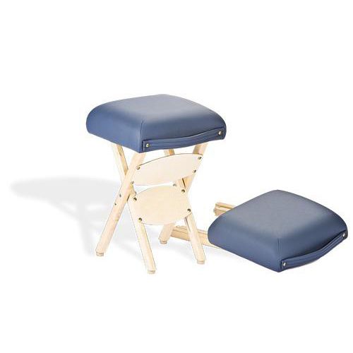Moderner Hocker - PORTABLE - Living Earth Crafts - Gestell aus Holz / klappbar / für Schönheitssalon