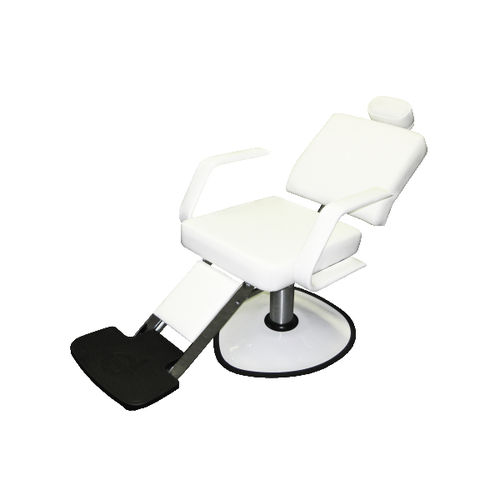 Stoff-Friseurstuhl - TARA : D41TB-LL - Belvedere - mit Fußstütze / mit neigbarer Rückenlehne / mit Kopfstütze