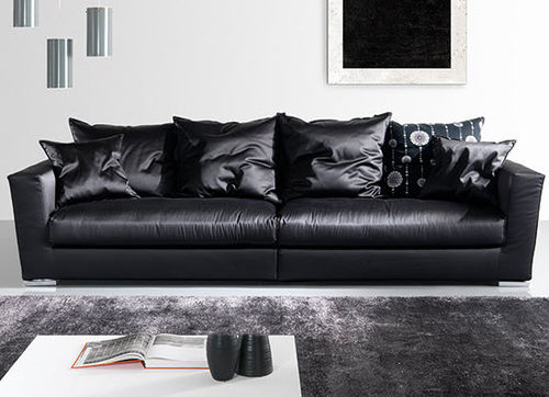 Modernes Sofa - ELEGANTIA - Respace - Stoff / schwarz / 3 Plätze