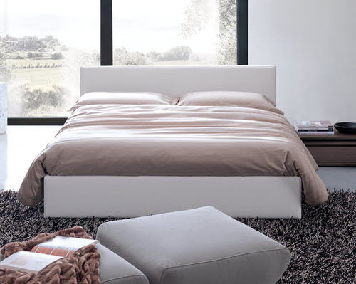 Doppelbett - CUBE MATRIMONIALE - Respace - modern / Polster / Kopfteil