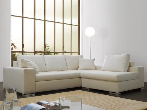 Modulsofa - ROGER - Respace - modern / Leder / weiß