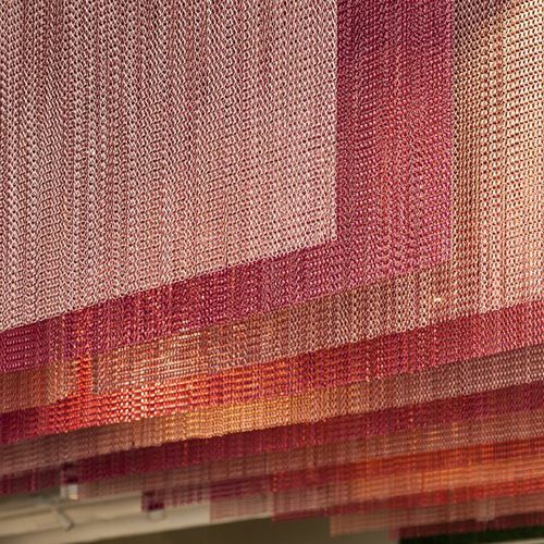 Metall-Textilmembran - PARALLELS STRAIGHT - KriskaDECOR - für abgehängte Decken