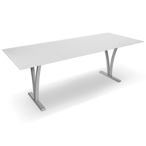 Moderner Esstisch - P4800/E MAXI - Ronald Schmitt Design - Glas / lackiertes Metall / Keramik