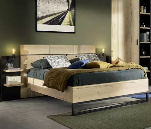 Doppelbett - EIFFEL - Meubles Célio - modern / Koffer / Nachttischen
