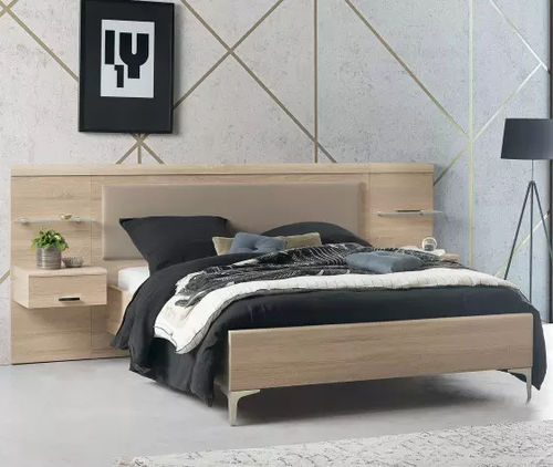 Doppelbett - MULTY - Meubles Célio - modern / Kopfteil / mit Nachttisch