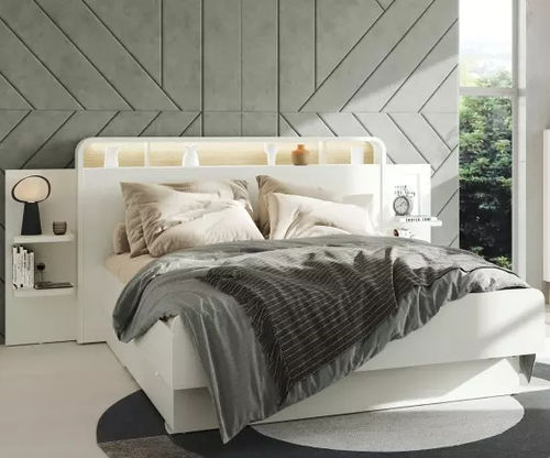 Doppelbett - BLOOM - Meubles Célio - modern / Kopfteil / mit Stauraum