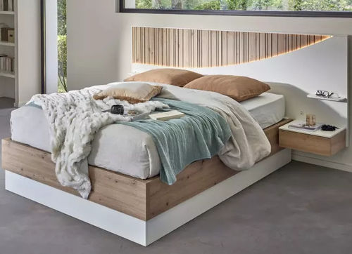 Doppelbett - OPALE - Meubles Célio - modern / Kopfteil / Koffer
