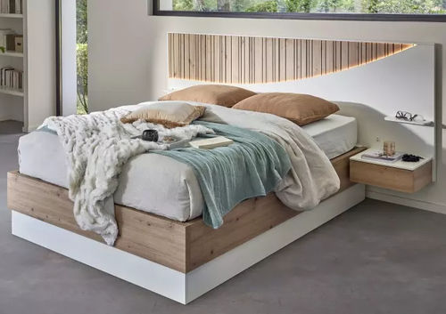 Doppelbett - OPALE - Meubles Célio - modern / Bettkasten / mit Nachttisch
