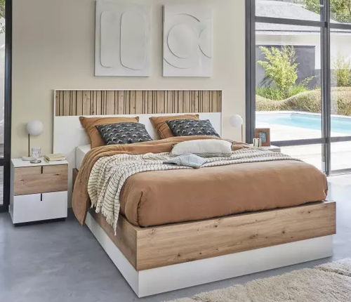Doppelbett - OPALE - Meubles Célio - modern / mit Schublade / mit Ablage