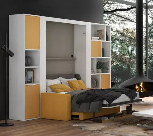 Hubbett - SMART - Meubles Célio - Doppelbett / modern / mit Ablage