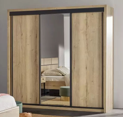Moderner Kleiderschrank - EIFFEL - Meubles Célio - melaminbeschichtet / mit Schiebetür / mit Schublade