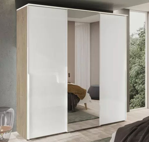 Moderner Kleiderschrank - BLOOM - Meubles Célio - melaminbeschichtet / mit Schiebetür / mit Spiegel