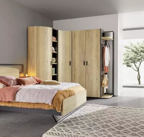 Modul-Kleiderschrank - EIFFEL - Meubles Célio - modern / melaminbeschichtet / mit Schwingtür
