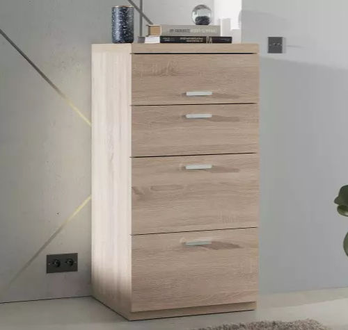Moderner Chiffonnier - MULTY - Meubles Célio - melaminbeschichtet / weiß